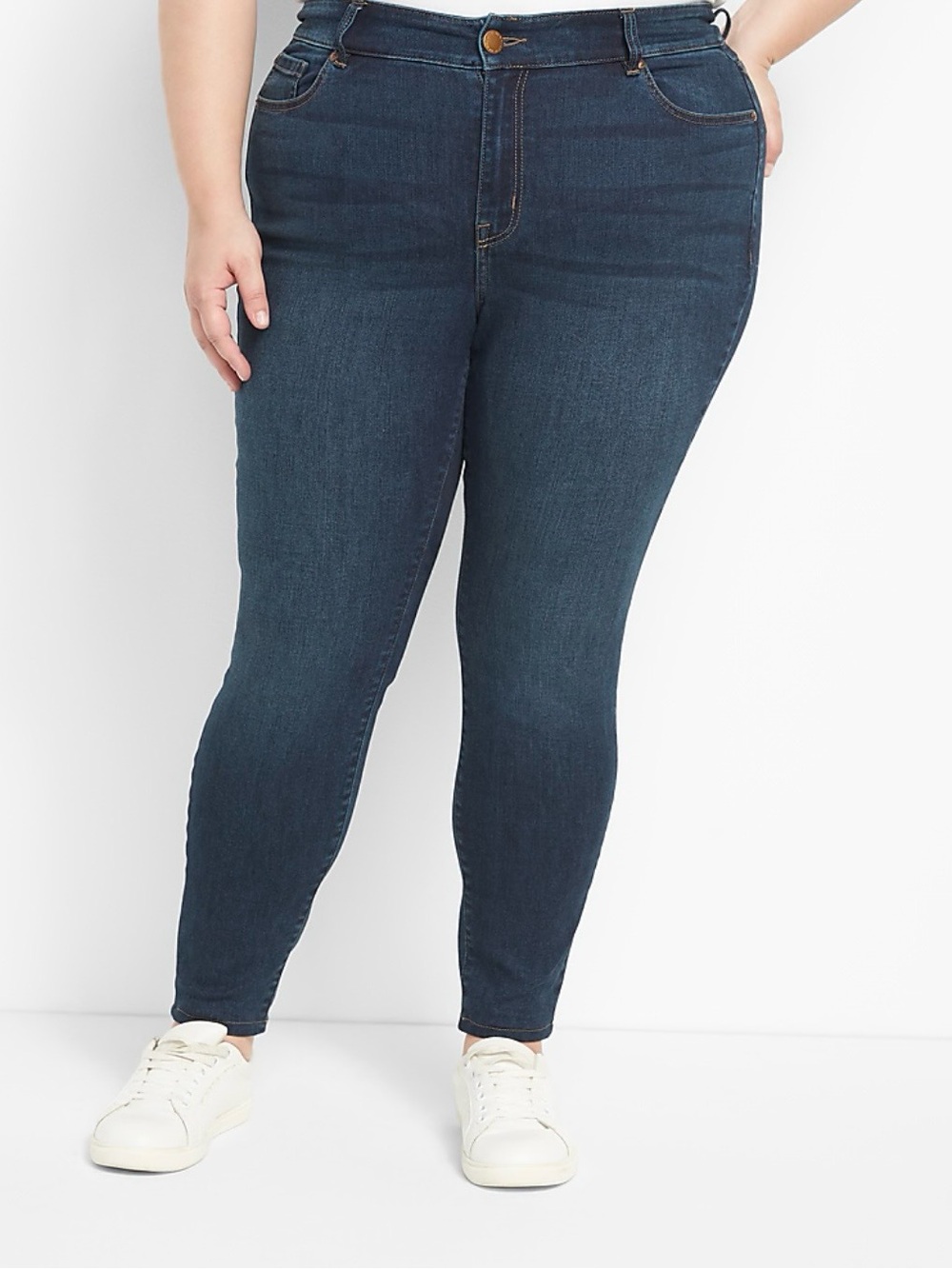 Lane Bryant Dark Blue Skinny Jeans